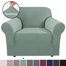 Product title madison jersey stretch slipcover, chair average rating: Bellahills Stretch Sofa Cover 1 Seater Covers For Living Room Armchair Covers Sofa Chair Covers Slipcovers Furniture Covers For Chairs Soft Thick Jacquard Fabric Washable 1 Seater Sage Buy Online In Bahamas