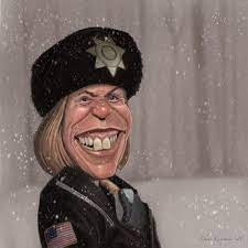 Jerry lundegaard's inept crime falls apart due to his and his henchmen's bungling and the persistent police work of the quite pregnant marge gunderson. Frances Mcdormand Fargo Chris Knapman Irancartoon