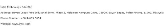 Intel technology serves customers worldwide. Intel Technology Sdn Bhd Address Contact Number Of Intel Technology Sdn Bhd