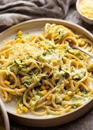 Pasta With Creamy Zucchini Sauce Recipe Pasta Dishes Recipes Recipetin Eats