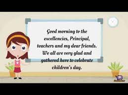 These quotations are also remarkable: Children S Day Speech For Kids In English November 14 Youtube