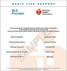 The bc services card provides access to government services for b.c. American Heart Associaiton Bls Acls Pals Ecards A C T N T Healthcare Services