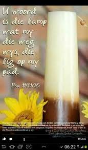U Woord Is My Lamp God Words Of Wisdom Greatful Pillar Candles