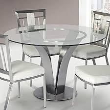 Amazon Com Sutera 721535719358 Mesa De Comedor Multicolor Furniture Decor Contemporary Dining Table Glass Round Dining Table Dining Table