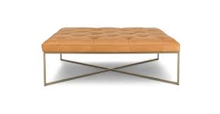Tablet Charme Blonde Square Ottoman Leather Ottoman Coffee Table Square Ottoman Leather Ottoman