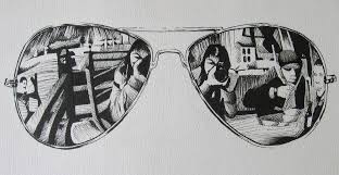 Then break the surface up with additional shading or erasing. Sunglasses With Reflection Drawing Novocom Top