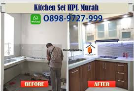 Bentuk dapur tentu ditentukan oleh bentuk rumah kamu. Bagus Banget Wa 0898 9727 999 Biaya Pembuatan Kitchen Set Minimalis Gresik Peatix