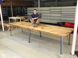 How to make a dining table | easy woodworking project. Industrial Metal Tapered Dining Table Leg 28 Dining Table Legs Dining Table Live Edge Dining Table