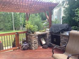 outdoor kitchen on deck archadeck of