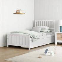 The dhp upholstered linen cambridge platform storage bed will offer the modern design along with its stylish tuft layout of the footboard and headboard. Mainstays Twin Storage Bed Wayfair