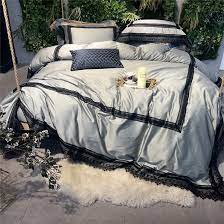 4.2 out of 5 stars. Cream White Grey Blue Luxury 120s Lace Egyptian Cotton Royal Bedding Set Queen King Duvet Cover Bed Sheet Set Pillowcase 4pcs Bedding Sets Aliexpress
