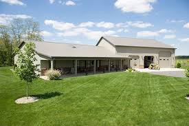 Pole Barn Home With Heated Garage Lafayette Indiana Fbi Buildings Barn House Plans Metal Barn Homes Pole Barn Homes