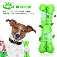 Chlebem Dog Toothbrush Chew Toy Stick With Toothpaste Reservoir Natural Rubber Dog Dental Chews Care Dog Toys Bone F Dog Toothbrush Chew Toy Dog Dental Chews