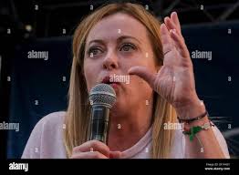 Meloni politic hi-res stock photography and images