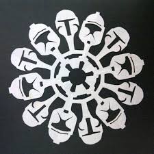 Diy Holiday Nerdflakes Star Wars Snowflakes Star Wars Crafts Paper Snowflakes