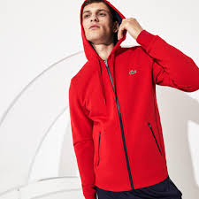 Men's lacoste sport x novak djokovic print stretch jersey polo shirt. Lacoste Sport Novak Djokovic Croc Logo Sweatshirt In Red Navy Blue Red For Men Lyst