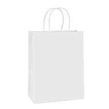 Advertisement Bagdream Paper Bags 10x5x13 100pcs White Kraft Paper Gift Bags Shopping Bags Paper Gift Bags Paper Gifts Paper Bag