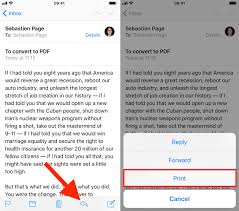 Click the arrow at the bottom of the screen. How To Save An Email As Pdf On Iphone Ipad And Mac