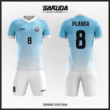 Bikin penampilan jadi lebih menawan, berikut ini 4. Desain Baju Futsal Full Print Warna Biru Putih Yang Keren Kaos Futsal Printing
