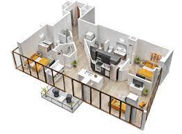 Why Do We Need 3d House Plan Before Starting The Project Apartment Floor Plans Open Floor House Plans Two Bedroom House