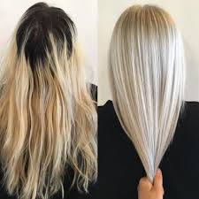Makeover Grown Out And Faded To Ice Blonde Blonde Hair Color Hair Styles Ice Blonde