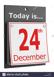24th December Christmas Eve Stock Photo 15806583 Alamy