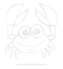 Crab Drawing Sketching Vector Drawings Cartoon Drawings Chalk Drawings