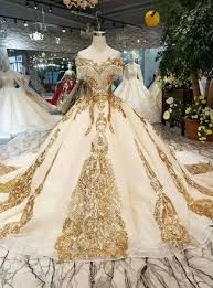 Pin Auf Ballkleider Gold Und Creme Tone
