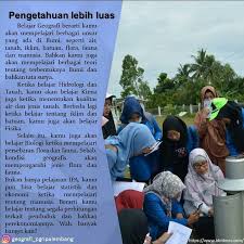 Sekolah ini akan terlibat dalam kerja lapangan mata pelajaran geografi bagi memenuhi syarat yang ditetapkan oleh kementerian pendidikan malaysia. Peluang Kerja Terbuka Jika Kamu Lulusan Prodi Pendidikan Geografi Universitas Pgri Palembang Sumsel Update