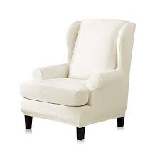 Amazon Com Tikami Wing Chair Slipcovers Stretch Wingback Armchair Cover 2 Piece So Slipcovers For Chairs Wingback Chair Slipcovers Furniture Covers Slipcovers