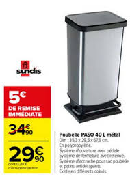 Acquista online i prodotti che ami, consulta le offerte dei volantini e scopri i servizi a te dedicati. Offre Poubelle Sensor 35 L Klindo Chez Carrefour