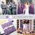 Dark Purple Purple And Gold Wedding