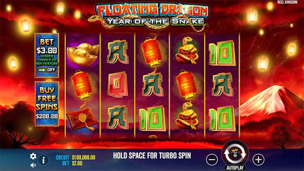 Floating Dragon Year of the Snake Slot >> Play Online