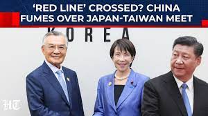 China strongly condemned Japanese Prime Minister Sanae Takaichi's  high-profile meeting with Taiwan's former Vice Premier Lin Hsin-i at the  APEC summit in South Korea, accusing Tokyo of violating the “One China”  principle