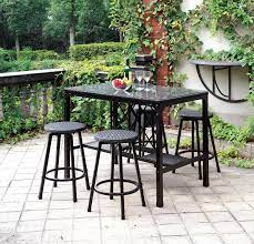 Cheri Ot2318pt 5 Pc Patio Counter Height Dining Set Bronze Furniture Counter Height Dining Table Set Patio Furniture Sets