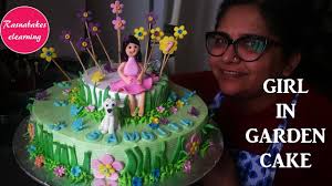 Welcome to the garden yard. How To Make Girl In Garden Theme Cake Design Birthday Cake For Girls Decorating Tips And Classes Youtube