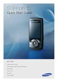 The unlock code together with free instructions will be sent to your email within hours. Samsung Sgh U600 Quick Guide Manualzz