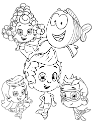 Bubble Guppies Para Colorear