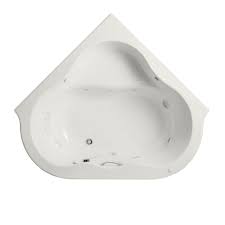 We know exactly that our home is our paradise. American Standard Everclean 77 In Acrylic Corner Drop In Whirlpool Bathtub In White 6060lce 020 The Home Depot