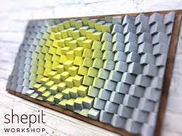 Large Wood Wall Art Wall Sculpture Yellow White Gray Wall Etsy Large Wood Wall Art Wood Wall Art Grey Wall Art