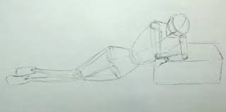 How To Draw A Female Figure: Laying On Floor Pose - Liron Yanconsky
