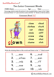 Two letter words reading, writing and matching worksheets for preschool and kindergarten kids. 2 Letter Blends Blends Worksheets Letter Blends Consonant Blends Worksheets