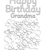 Happy birthday grandma coloring page. Coloring Pages Jaguar Printable Coloring Pages