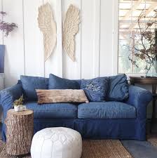 Angel Wings Vignette Denim Sofa Slipcovers Denim Furniture