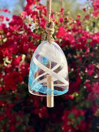 Free Us Shippinghandmade Art Glass Bell Buoy Chimes Hanging Etsy Glass Art Handcrafted Art Hand Blown Glass