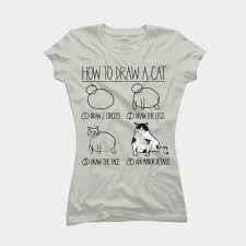 How To Draw A Cat T Shirt By Polysciguy Design By Humans Personalized T Shirts Cat Tshirt Cat Clothes