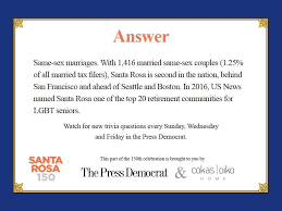 Buzzfeed staff can you beat your friends at this quiz? Santa Rosa 150th Trivia Game