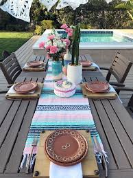 Apply tape runner adhesive on the back edge of one page, then line up the pattern and adhere them together. Mexican Wedding Table Runner Pastel Color Made From Falsa Etsy Table Runners Wedding Traditional Table Runners Mexican Party Theme