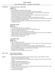 Color Designer Resume Samples Velvet Jobs