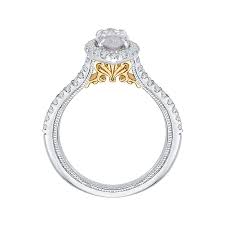 Carizza White Gold Diamond Engagement Ring Round Diamond Engagement Rings Engagement Rings White Gold Diamond Engagement Ring